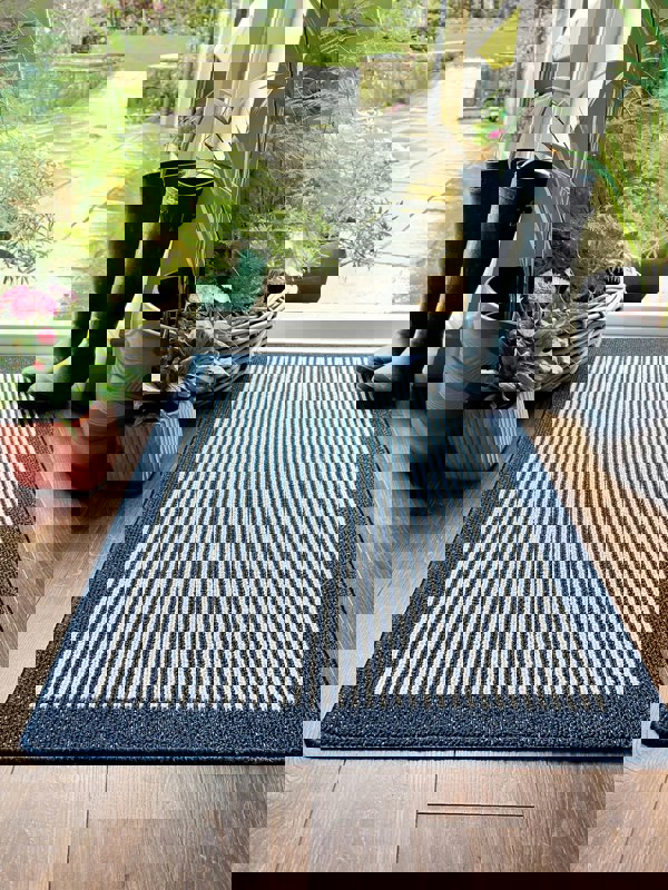 My Mat Stain Resistant Durable - Navy Stripe