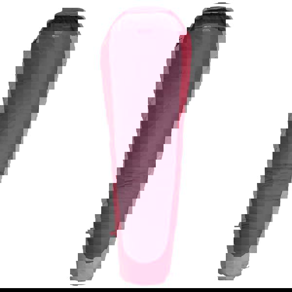 Mountain Warehouse Microlite 500 Left Zip Midseason Sleeping Bag - Burgundy - 