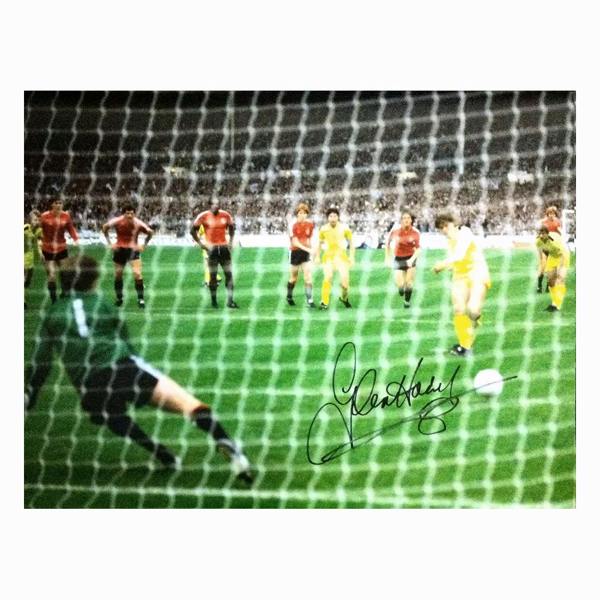 Glenn Hoddle signed 1982 FA Cup Final photo — Unframed