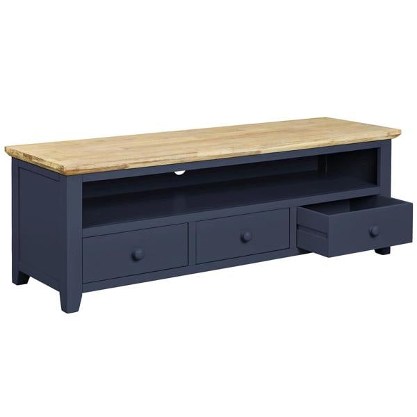 Statement Furniture Florence Large Wooden TV Stand with 3 Drawers and Shelf