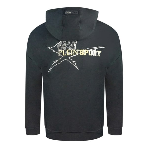 Plein Sport Block Logo On Chest Black Hoodie S