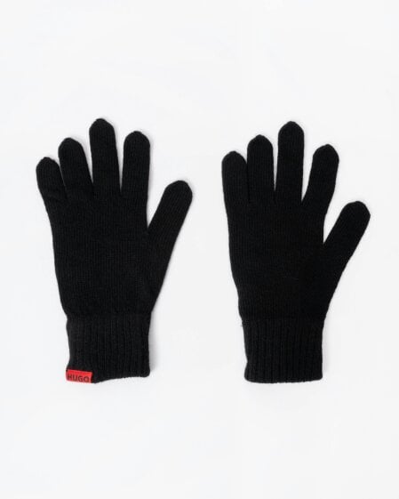 HUGO Xanti Mens Beanie and Gloves Gift Set - Black 001