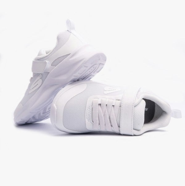 Skechers 303552L/WHT DYNAMATIC Girls Trainers White