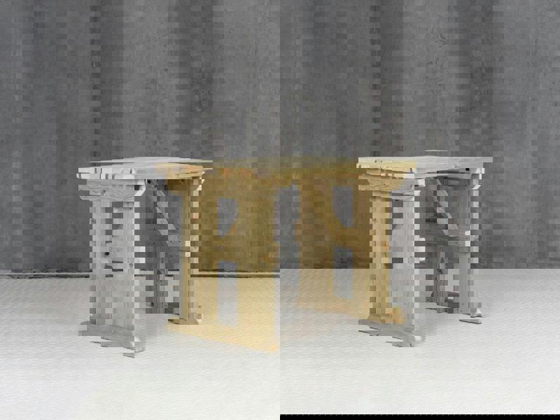 Hollies Wooden Garden Table – Outdoor Picnic Dining Desk for Gardens, Patios, and Backyards