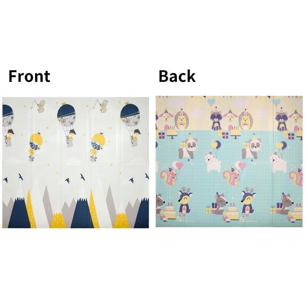 HYGRAD BUILT TO SURVIVE Baby Play Mat Baby Crawling Mat Reversible Baby Floor Mat Soft Padded Foam Foldable Portable
