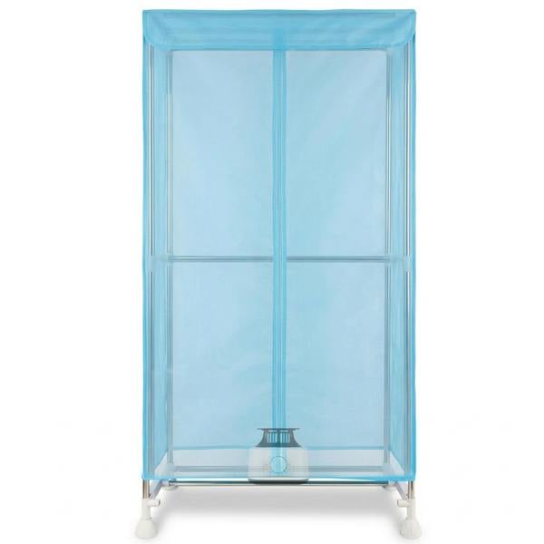 Gr8 Home 1500W Heated Clothes Airer Wardrobe Dryer Rack Blue