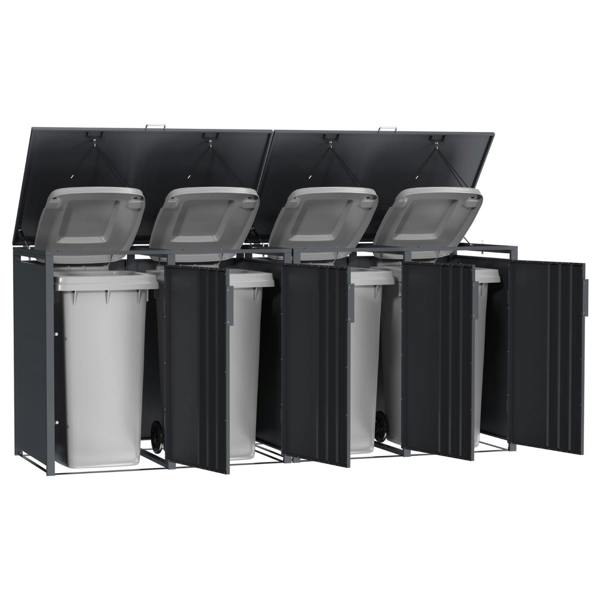 Phoenix Safe Phoenix GB4400AA Outdoor Quad Wheelie Bin Store for 4 x 240L Bins in Anthracite