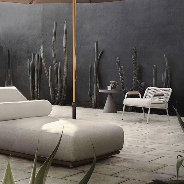 Gallo Reclinable Sun Lounger, Teak Wood, Outdoor-Weilai Concept