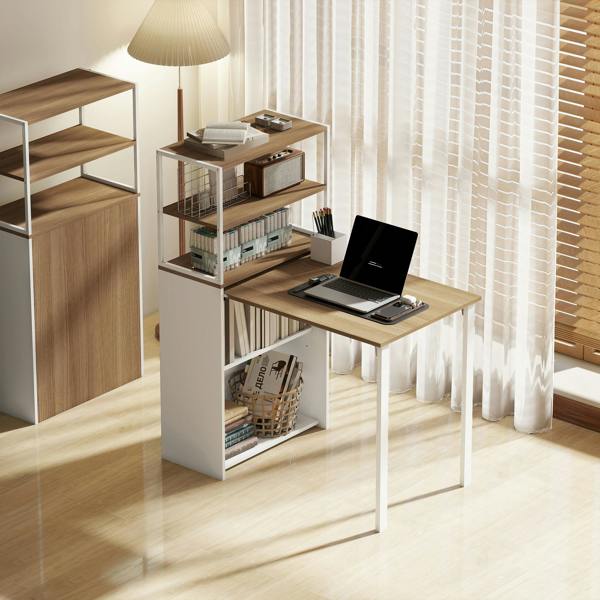 Desk with Shelves