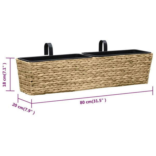 Berkfield Garden Planters 2 pcs Water Hyacinth