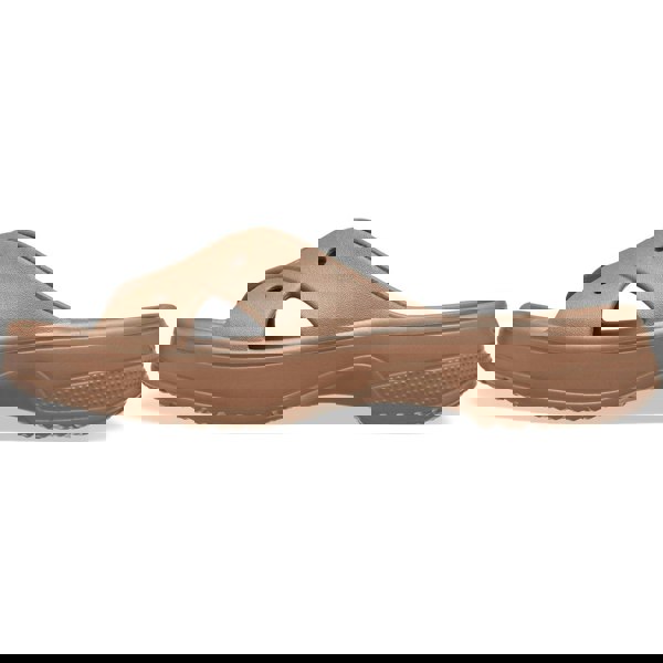Crocs Classic Cross Strap Thermoplastic Women's Milk Chocolate Sandals