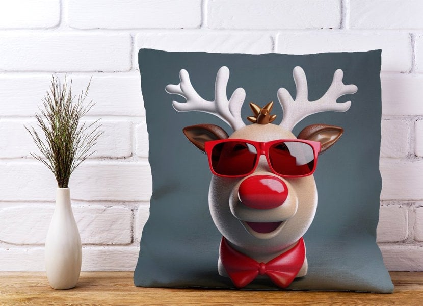 Warren Reed Rudolph In Red Glasses Cushions