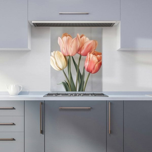 Warren Reed - Designer Spring Tulips Kitchen Splashback