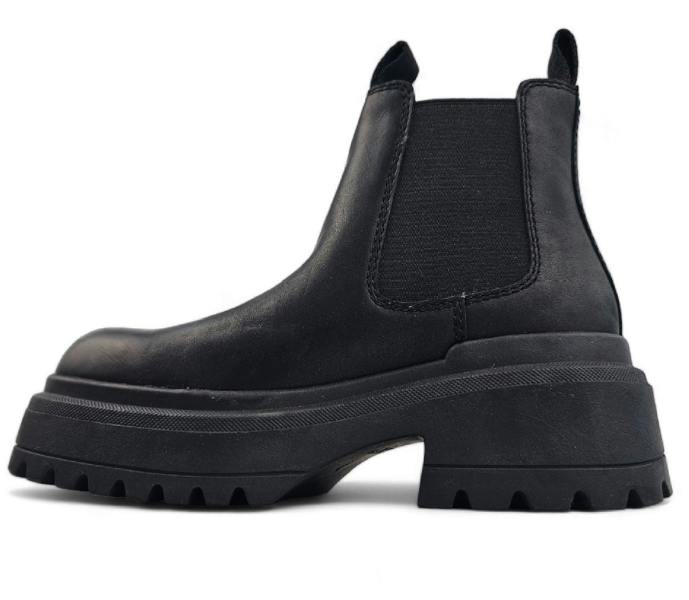 Windsorsmith Black Chunky Leather Chelsea Boots