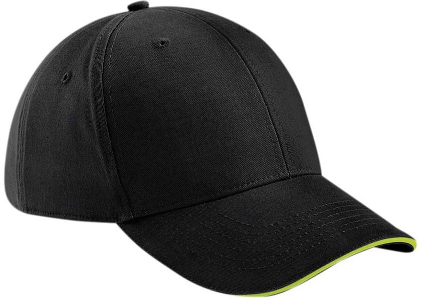 Beechfield Adult Beechfield OSFA Sandwich Peak Cap {BC020}