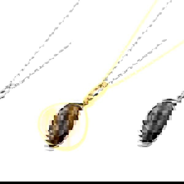 18ct Gold Plated Tiger's Eye Protection Crystal Necklace