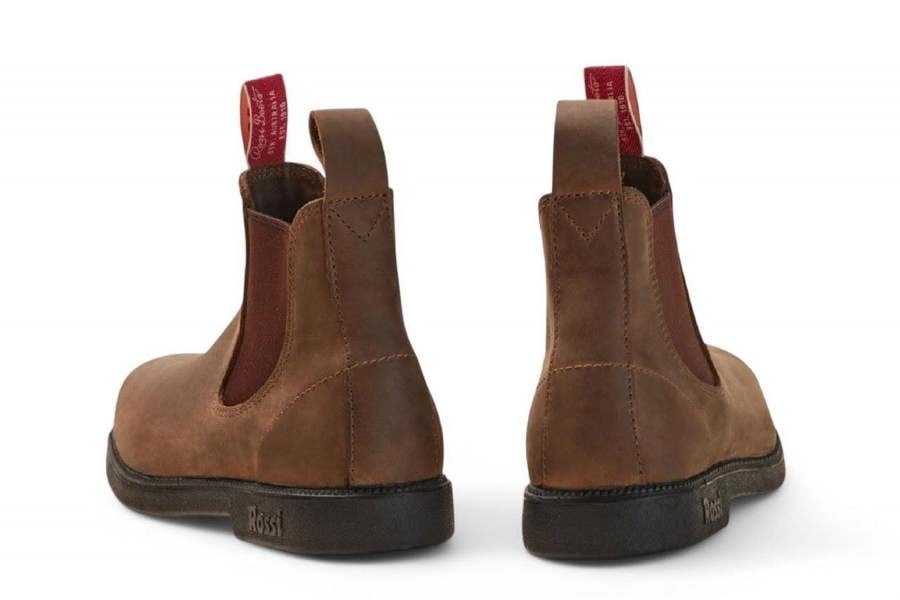 Rossi Boots Rossi 607 Booma Rustic Brown Leather Chelsea Boots