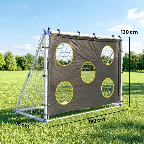 SPORTNOW Football Goal, 183 x 96 x 130 cm Portable Practice Football Net