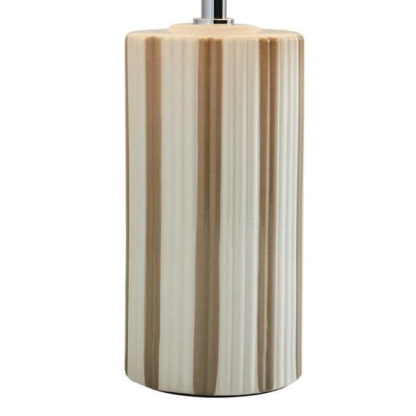 Lewis Taupe & Off White Ceramic Table Lamp