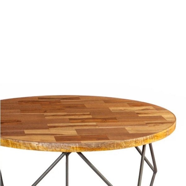 IH Design Codd Round Coffee Table with Metal Base