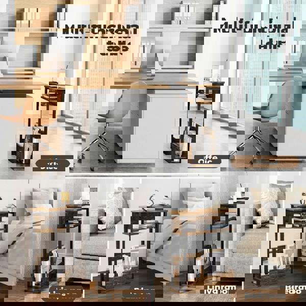 Levede Coffee Table with Storage Shelf Bedside Cabient Sofa Side End Tables