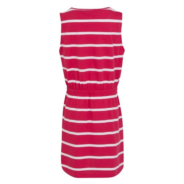 Regatta Girls Beylina Stripe Dress - Pink Potion/White