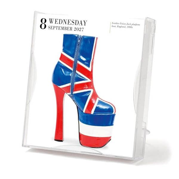 Shoes Gallery Desk Calendar 2027, Desk Calendars, Day To View, Lifestyle, Gift