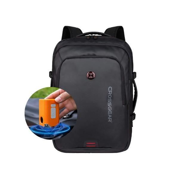 Crossgear iTOUR 45cm Cabin Backpack - Vacuum Pack, USB, 32L - Black