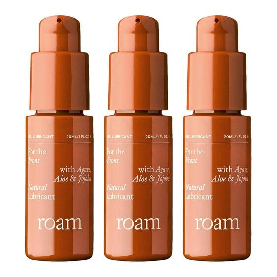 Roam Front Lube for Intimate Comfort - Natural & Vegan Water Based - 3 x 20ml