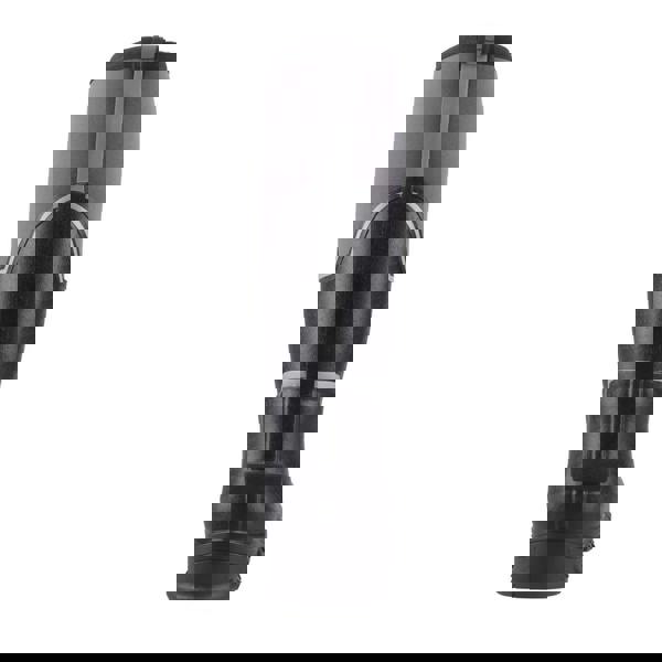 Muck Boots MUCK Boots GRIT S5 Mens Tall Safety Composite Toe/Midsole Wellie, front view of a black and gray work boot designed for safety and durability.