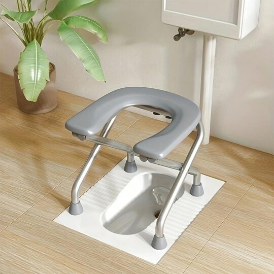 Havendro Lightweight Folding Bedside Commode Toilet Chair Removable Bucket Anti Slip
