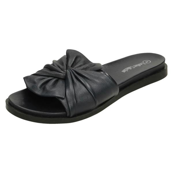 Leather Collection Ladies Leather Collection Twisted Vamp Mules F00203