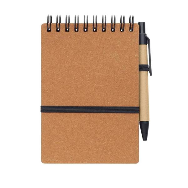 MidOcean Notie Recycled Notebook with Pen - Brown - 