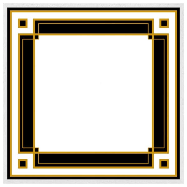 Benjamin Tate Design Art deco black & gold (picture Frame)
