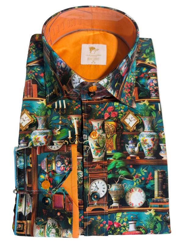 Claudio Lugli Antique Porcelain Vase Print Shirt