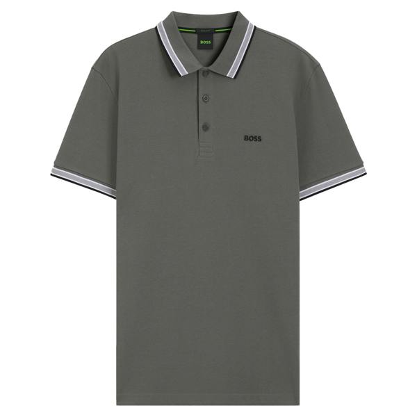 BOSS Paddy Piqué Polo Shirt Dark Grey