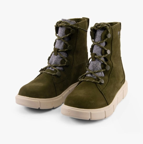 Sorel EXPLORER III JOAN Womens Winter Boots Green