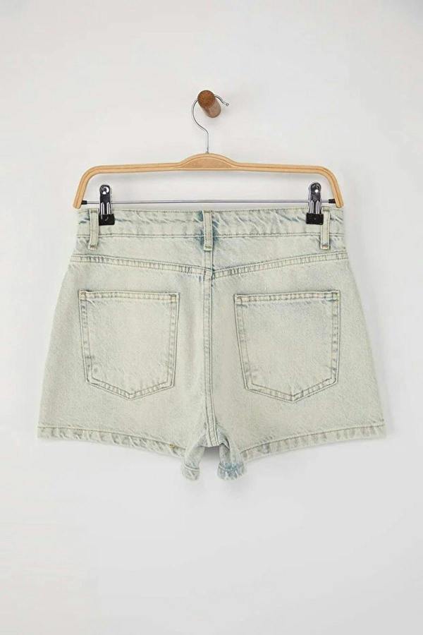 WOVCOR High Waist Mini Denim Shorts