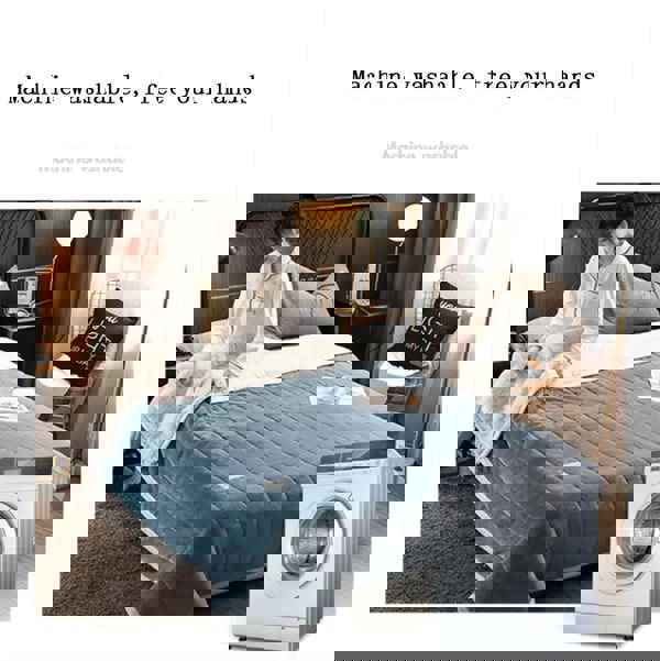 goodgoodhome Anycozy Blanket Light Grey Coral Fleece Autumn Winter Warm 3 Layers Thicken Flannel Soft Comfortable Warmth Quilts Washable 180x200cm