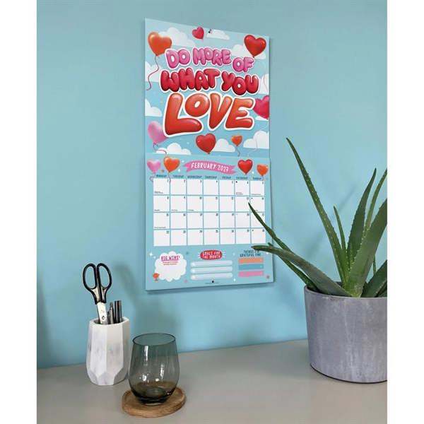The Happiness Club, Happy Days Calendar 2027, Wall Calendars, Month To View, Lifestyle, Gift