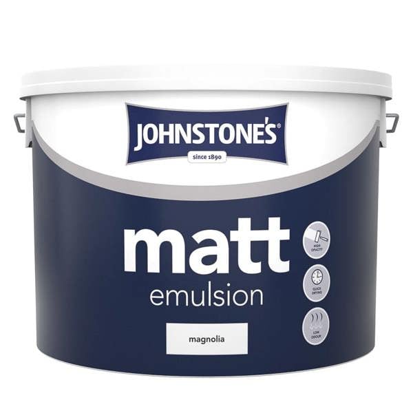 Johnstone's Contract Vinyl Matt Emulsion Paint Magnolia 10L Pack of 2