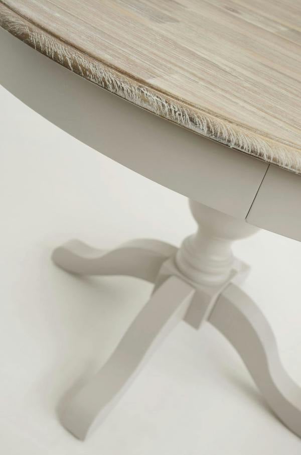 Statement Furniture Florence Large Pedestal Dining Table with Hidden Drawers 120cm