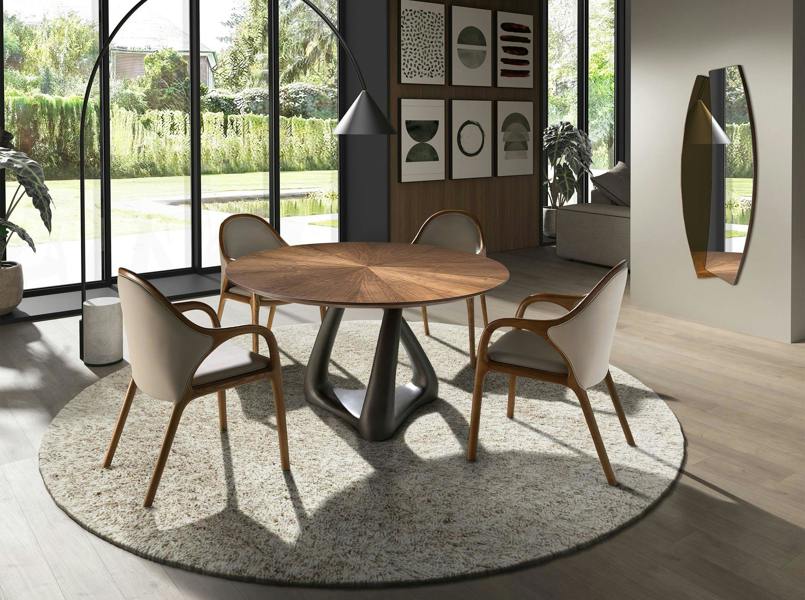Angel Cerdá Organic walnut wall mirror 3313
