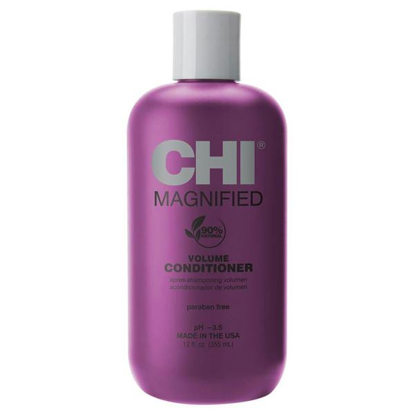 CHI Magnified Volume conditioner for fine hair lifts hair from the roots and gives it body.