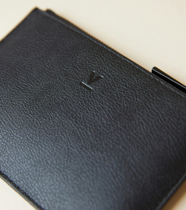 Votch AppleSkin All Black Card Holder | Classic Essentials