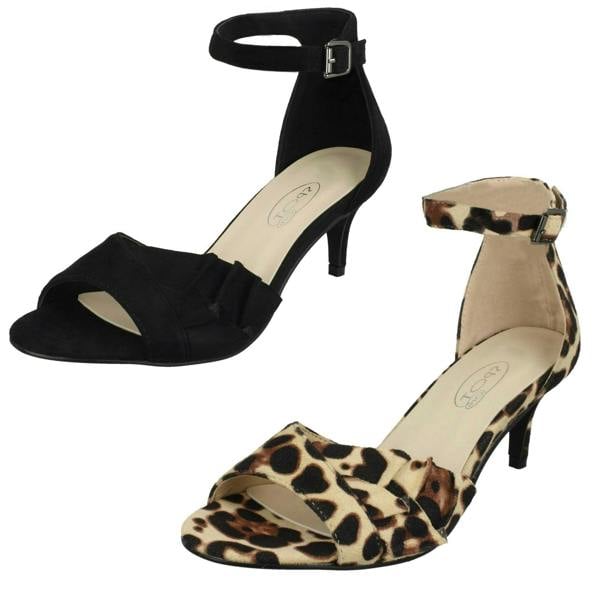 Spot On Ladies Spot On Casual Mid Heel Sandal