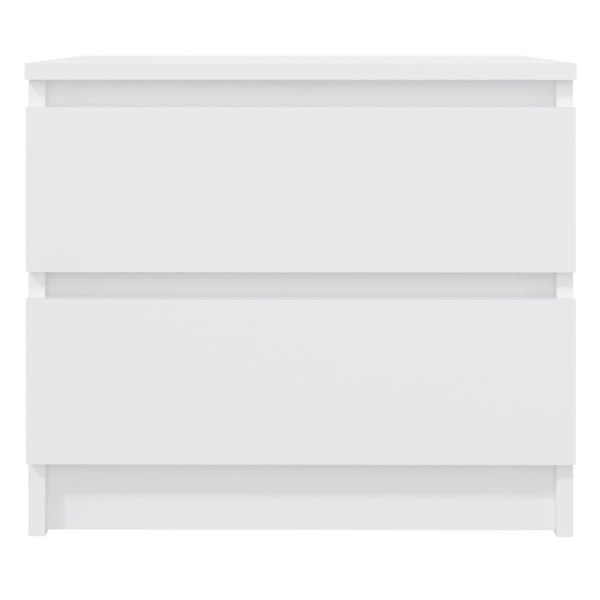 Berkfield Bed Cabinets 2 pcs White 50x39x43.5 cm Engineered Wood