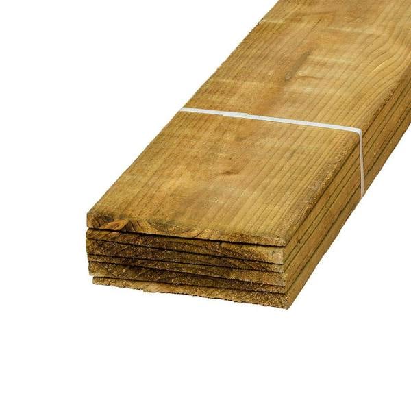Snowdon Timber Pressure Treated Timber Feather Edge Fence Board (T) 11mm (W) 150mm (L) 2.4m - Pack of 12