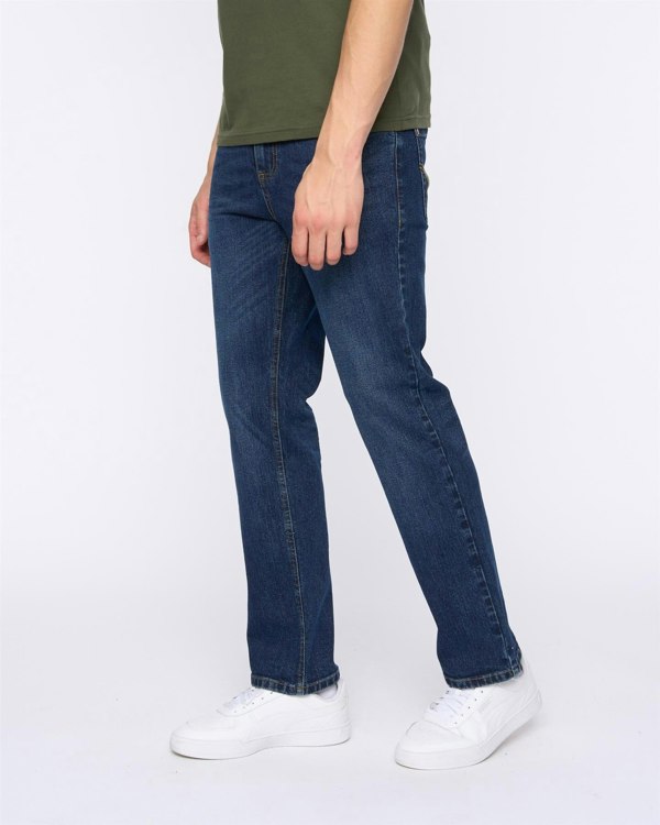 Duck and Cover Hydras Straight Leg Jeans Dark Wash