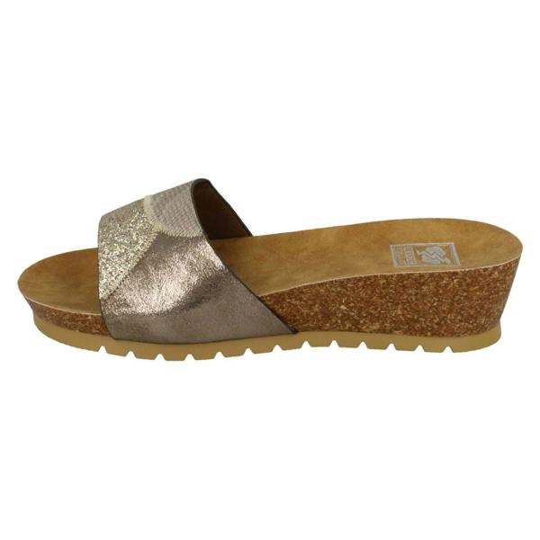 Down to Earth Ladies Down To Earth Mid Cork Wedge Sandals